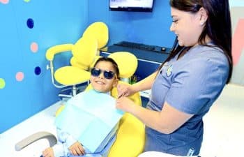 Child on the dentist chair